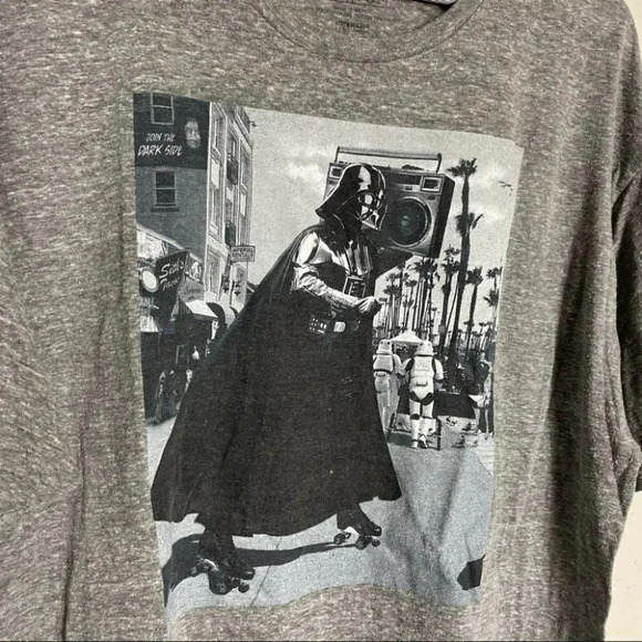 Stars Wars 2XL gray Darth‎ Vader T-shirt LNC - Picture 4 of 5